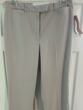 dressbarn Light Gray Women's Dress Pants - Straight Leg